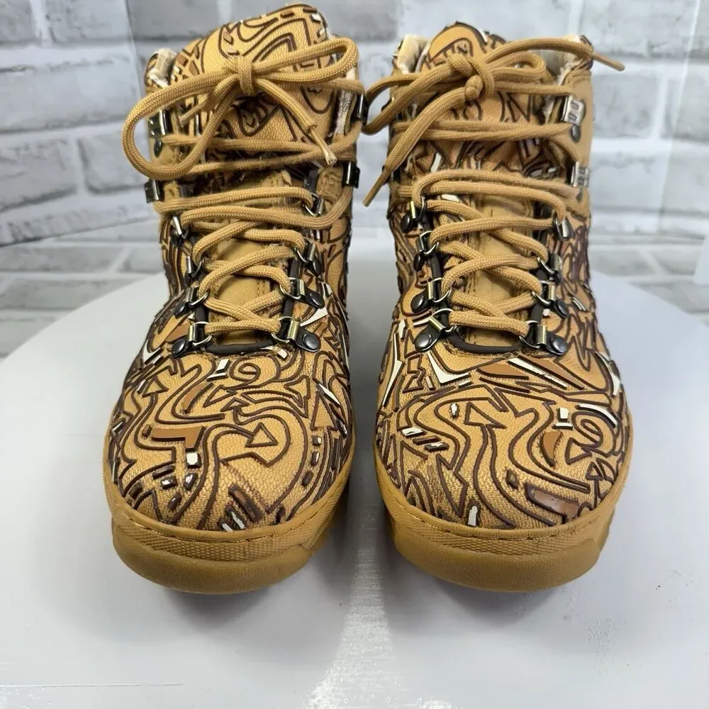 Timberland Ventech III Graffiti Graphic Field Boots Wheat 11.5- Limited Edition